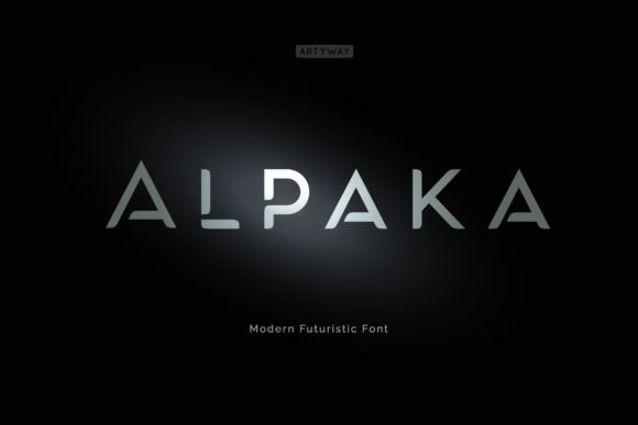 Alpaka: A Minimalist and Futuristic Display Font
