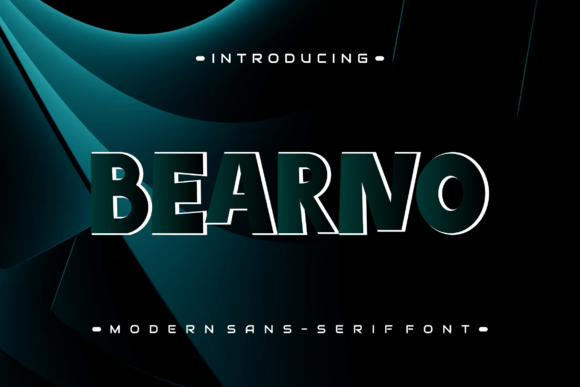 Bearno: A Bold and Modern Display Font for Professional Design