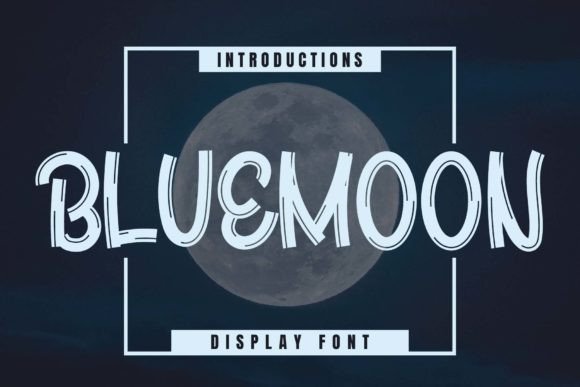 Bluemoon: A Stylish Display Font for Modern Design Workflows