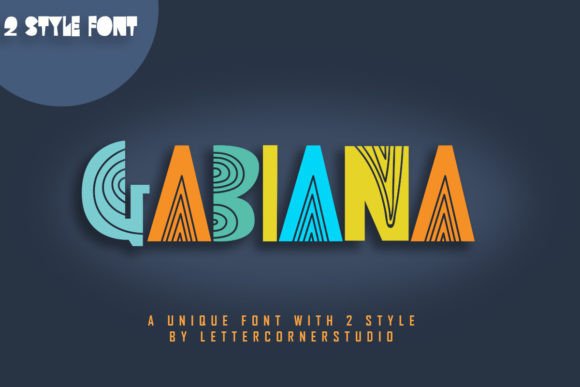 Gabiana: A Playful Font for Creative Projects