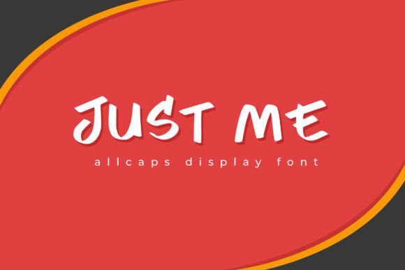 Just Me: A Versatile and Expressive Display Font for Creative Projects