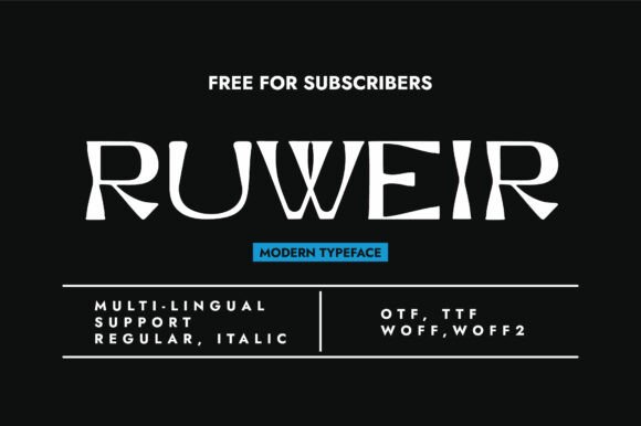 Ruweir: A Unique Display Font