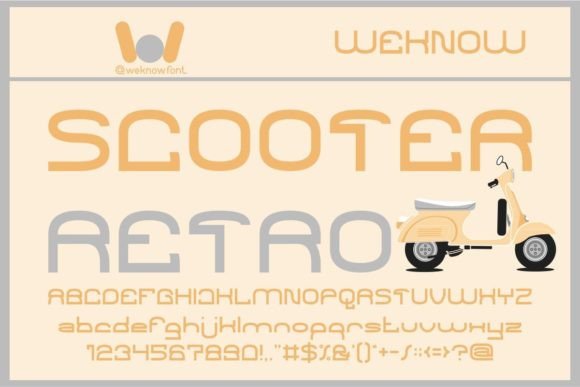 Scooter Retro: A Bold Font for Creative Expression