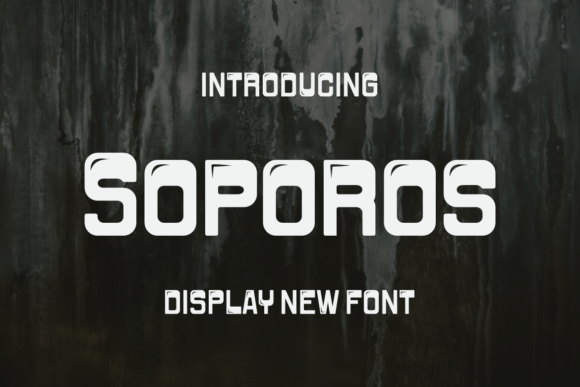 Soporos: A Bold and Cool Display Font for Modern Design