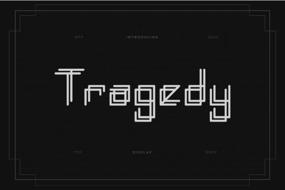 Tragedy: A Stylish Display Font for Modern Design