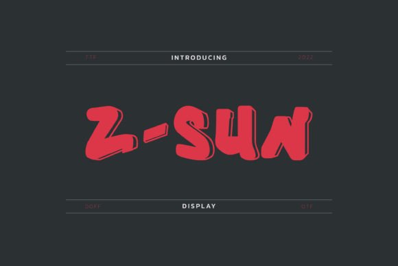 Z Sun: A Bold and Versatile Display Font for Modern Design